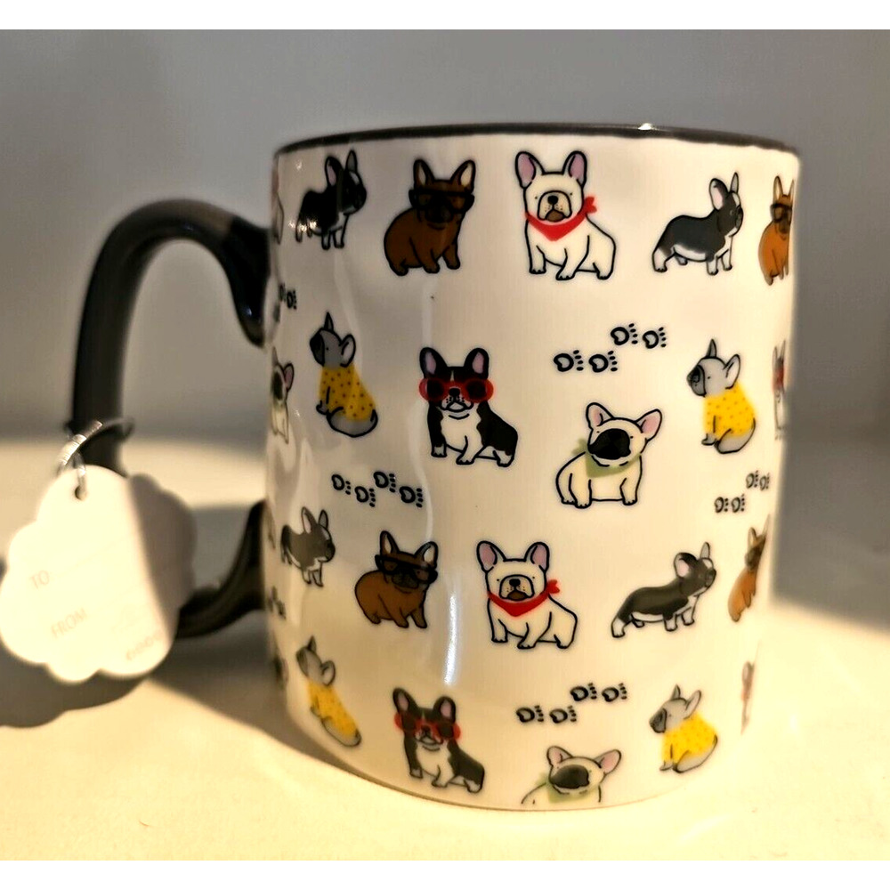 Cute Frenchie French Bulldog 16 oz, Mug By 10 Strawberry Street - Picture 2 of 2